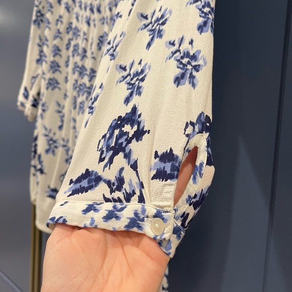 Joules blue and white blouse size us 4 - Picture 3 of 7
